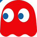 Pac-Man Blinky and Inky Ghosts