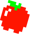 Pixel Jr. Pac-Man and Apple