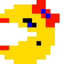 Pixel Ms. Pac-Man and Strawberry