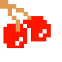 Pixel Pac-Man and Cherry