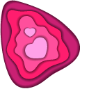 Hearts Paper Cut