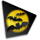 Moon Bats and Cat Paper Cut