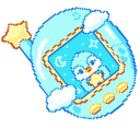 Blue and Pink Tamagotchi Pixel