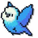 Blue Parakeet Parrots Pixel