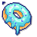 Blueberry Cupcake and Donut Pixel