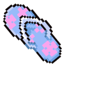 Colorful Flip Flops Pixel