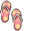 Colorful Flip Flops Pixel