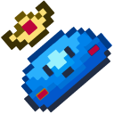 Cute Terraria Slime Prince Pixel
