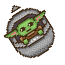 Din Grogu Pixel
