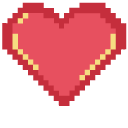 Fiery Heart Pixel