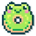 Frog Donut and Frog Ice Cream Pixel