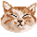 Funny Gray and Orange Cats Pixel