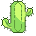 Green Cactuses Pixel