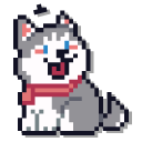 Husky and Poodle Puppies Pixel