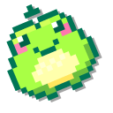 Little Frog and Water Lily Pixel