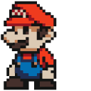 Mario and Mystery Block Pixel