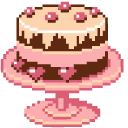 Party Popper and Birthday Cake Pixel