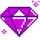 Purple and Blue Diamond Pixel