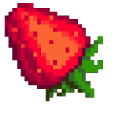 Red Strawberry Pixel