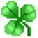 Shamrock and Four-Leaf Clover Pixel