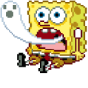 SpongeBob Shocked Pixel