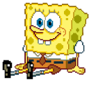 SpongeBob Shocked Pixel