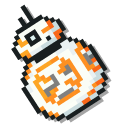 Star Wars R2-D2 and BB-8 Pixel