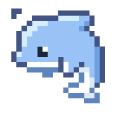 Stingray and Dolphin Pixel