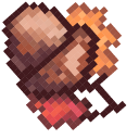 Thanksgiving Day Acorn and Turkey Pixel
