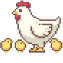 Tiny Chicks and Chicken Pixel