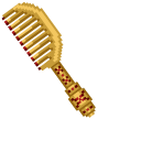 Wooden Comb and Mirror Pixel