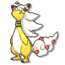 Pokemon Ampharos and Mega Ampharos Pixel