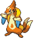Pokemon Buizel and Floatzel Pixel