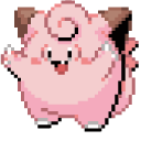 Pokemon Cleffa and Clefairy Pixel