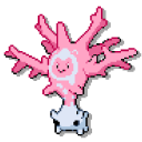 Pokemon Corsola and Johto Cursola Pixel