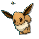 Pokemon Eevee and Umbreon Pixel