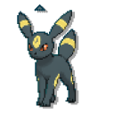 Pokemon Eevee and Umbreon Pixel