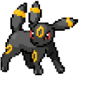 Pokemon Espeon and Umbreon Pixel