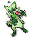 Pokemon Floragato and Meowscarada Pixel