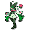 Pokemon Floragato and Meowscarada Pixel