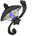 Pokemon Lampent and Chandelure Pixel