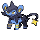 Pokemon Luxio and Luxray Pixel