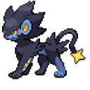 Pokemon Luxio and Luxray Pixel