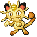 Pokemon Meowth and Persian Pixel