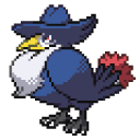 Pokemon Murkrow and Honchkrow Pixel