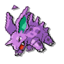 Pokemon Nidorino and Nidoking Pixel