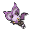 Pokemon Noibat and Noivern Pixel