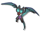 Pokemon Noibat and Noivern Pixel