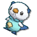 Pokemon Oshawott and Dewott Pixel