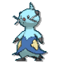 Pokemon Oshawott and Dewott Pixel